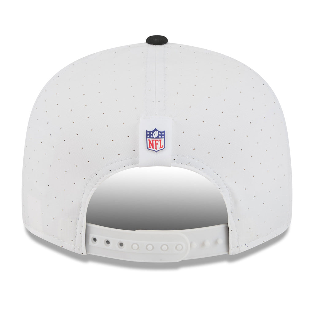 NFL Jacksonville Jaguars New Era 2025 Training 9FIFTY Split Panel Snapback Hat - White