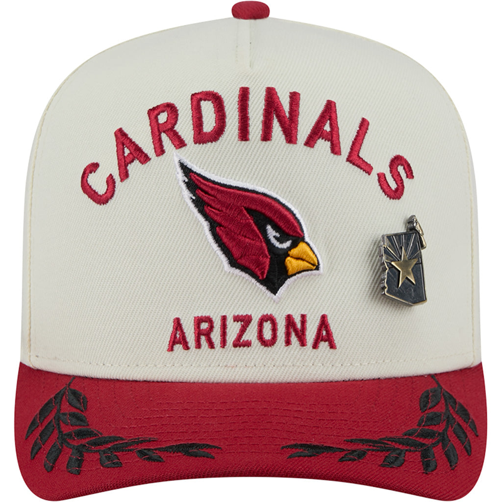 NFL Arizona Cardinals New Era 2025 Draft 59FIFTY A-Frame Fitted Hat - Chrome