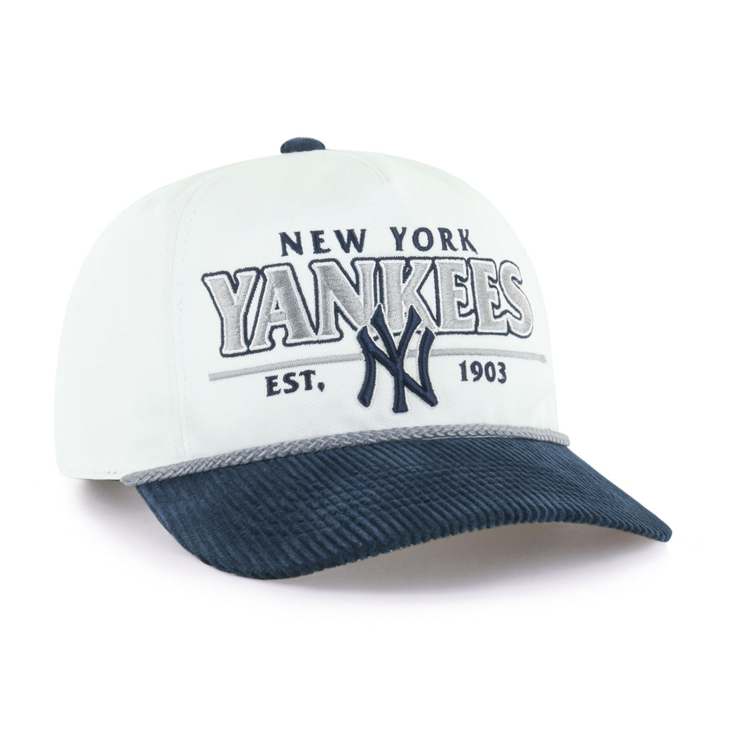 MLB New York Yankees '47 Rustic Hitch Cooperstown Snapback Hat - White