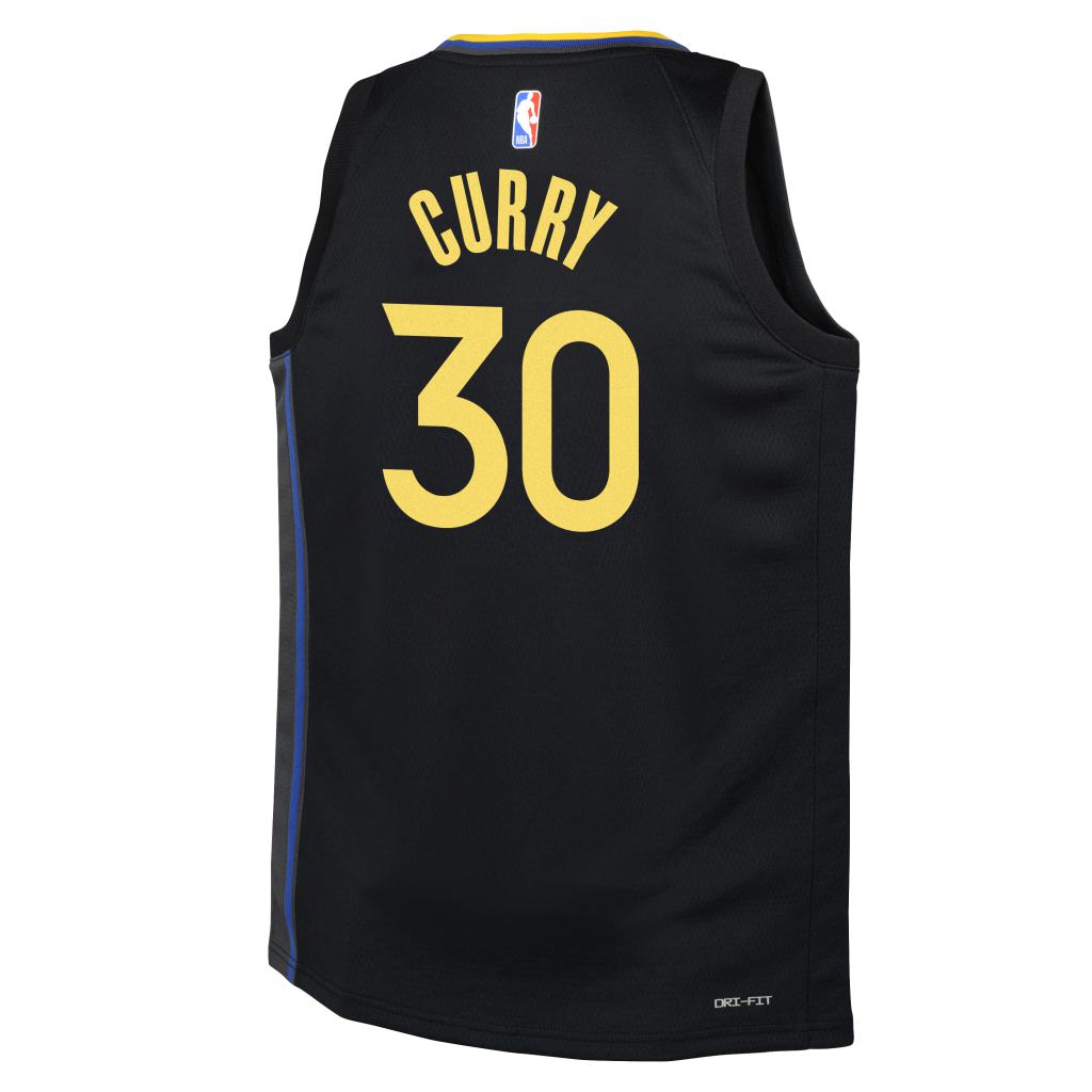 NBA Golden State Warriors Steph Curry Youth Jordan 2024/25 Statement Swingman Jersey - Black