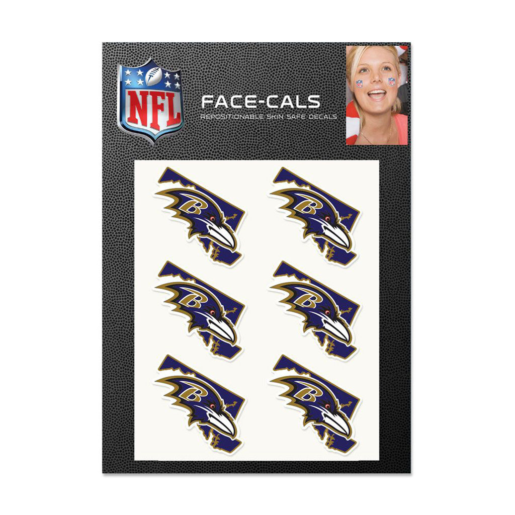 NFL Baltimore Ravens WinCraft 6-pack State Face-Cals - Purple