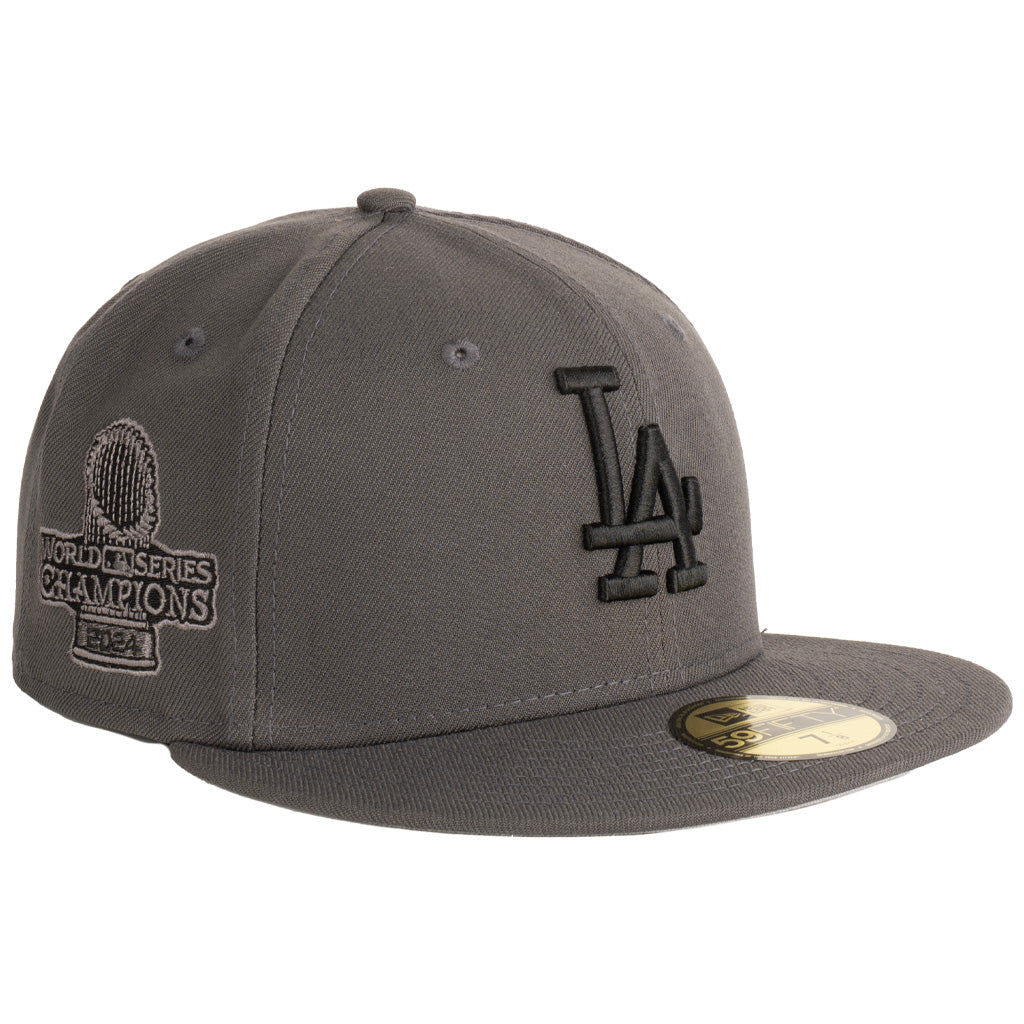 MLB Los Angeles Dodgers New Era Tonal Graphite 59FIFTY Fitted Hat - Graphite
