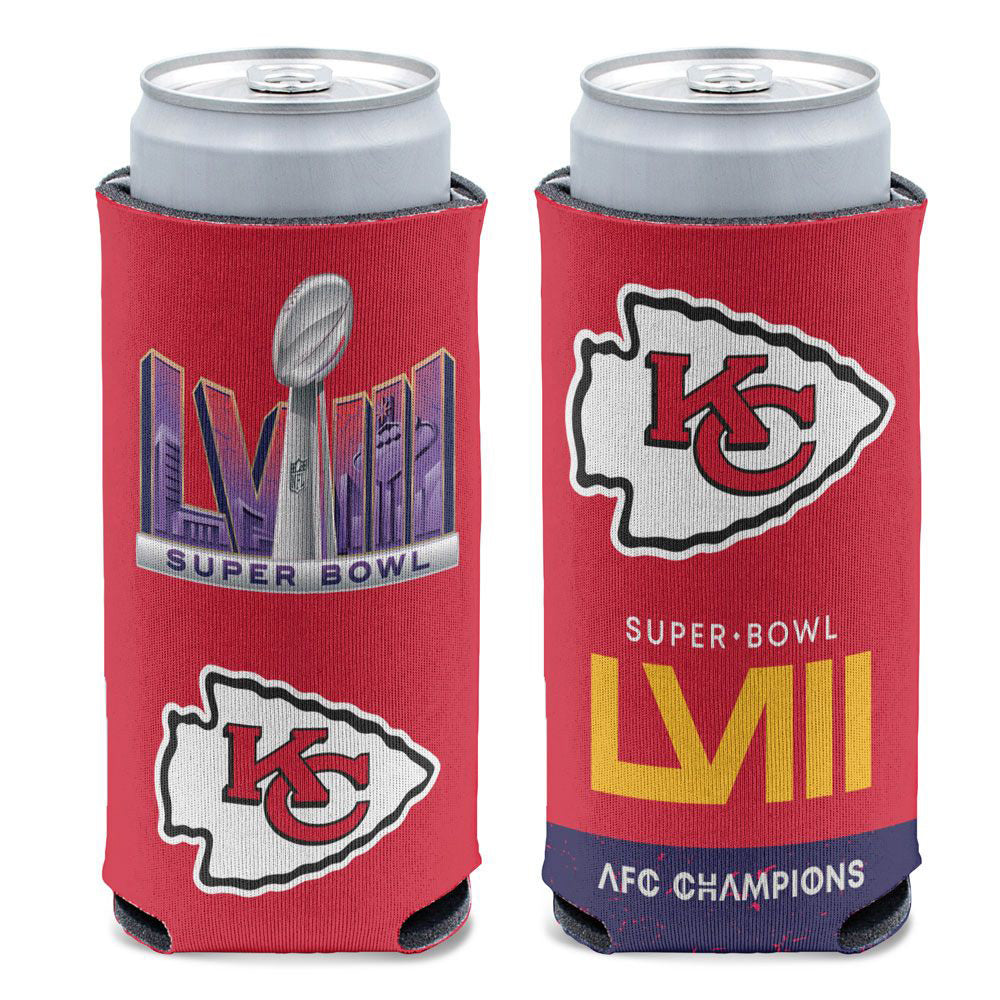 NFL Kansas City Chiefs WinCraft Super Bowl LVIII 12oz Slim Can Cooler