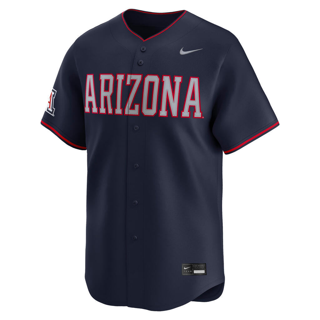NCAA Arizona Wildcats Nike 2025 Limited Road Baseball Jersey - Navy