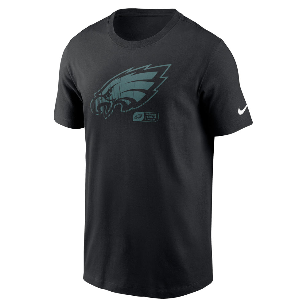 NFL Philadelphia Eagles Nike Faded Essential T-Shirt - Black