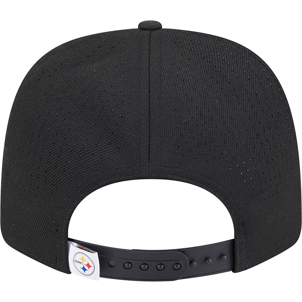 NFL Pittsburgh Steelers New Era Performance 9SEVENTY Stretch-Snapback Hat - Black