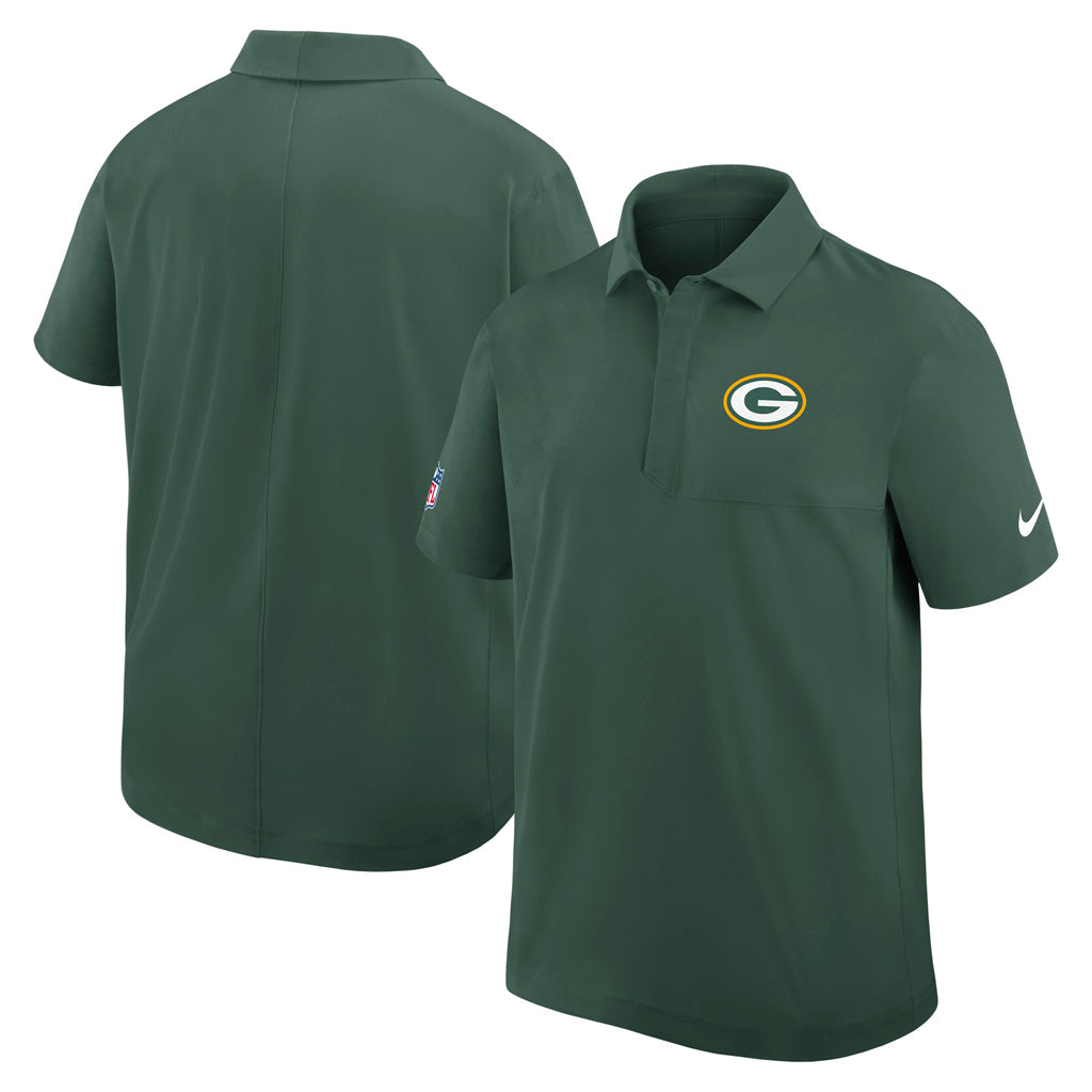 NFL Green Bay Packers Nike 2025 Dri-Fit Sideline Woven Polo - Green