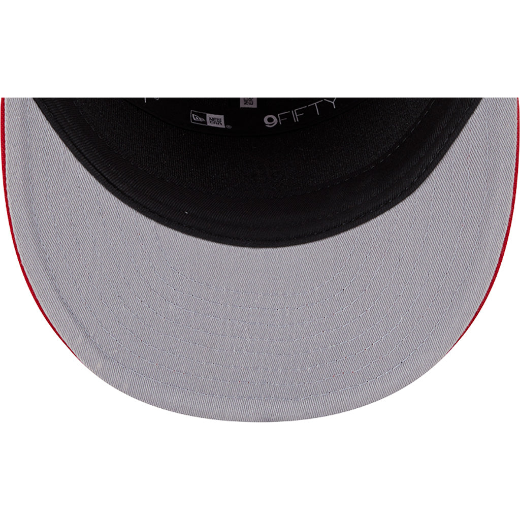 MLB Philadelphia Phillies Cotton Canvas 9FIFTY Split Panel Snapback Hat - Red