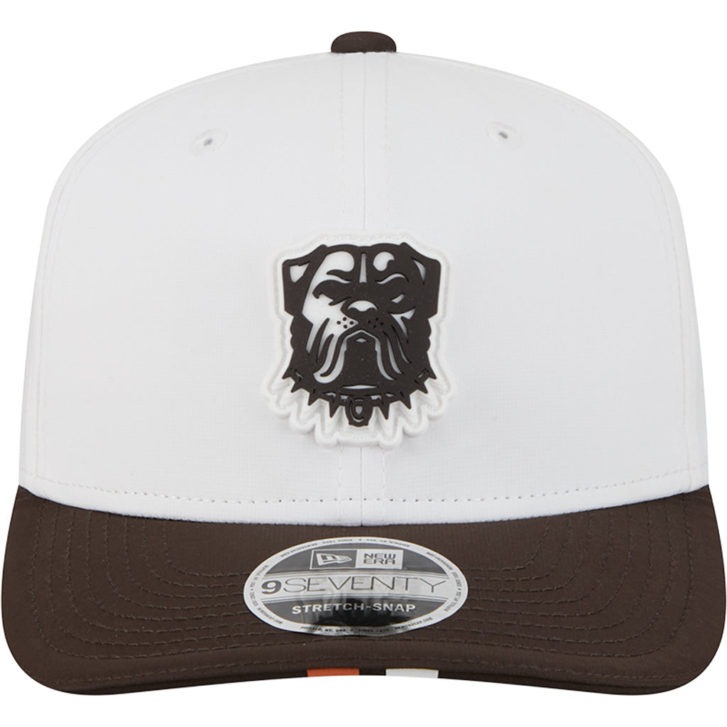 NFL Cleveland Browns New Era 2025 Training 9SEVENTY Stretch-Snapback Hat - White