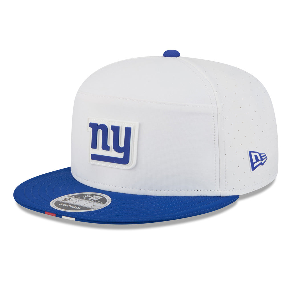 NFL New York Giants New Era 2025 Training 9FIFTY Split Panel Snapback Hat - White