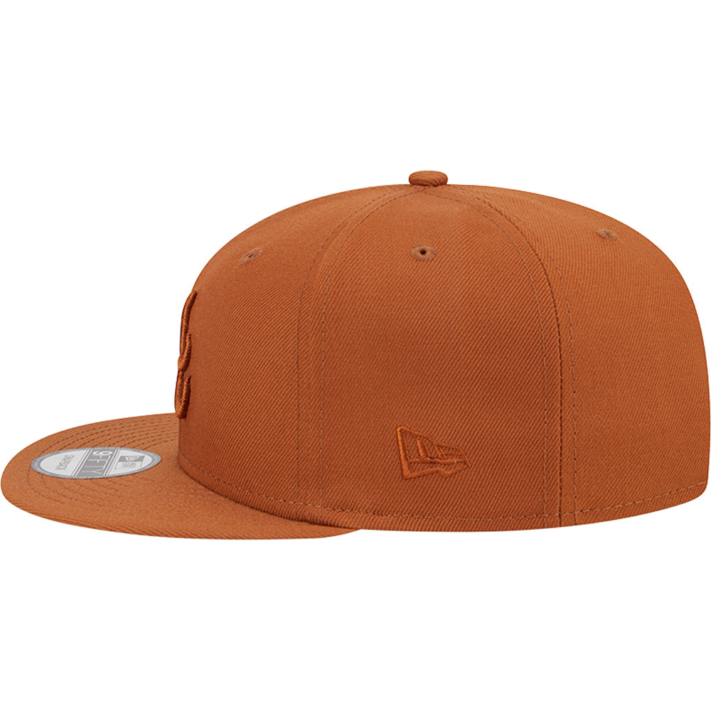 MLB Atlanta Braves New Era Earthly Brown 9FIFTY Snapback Hat - Brown