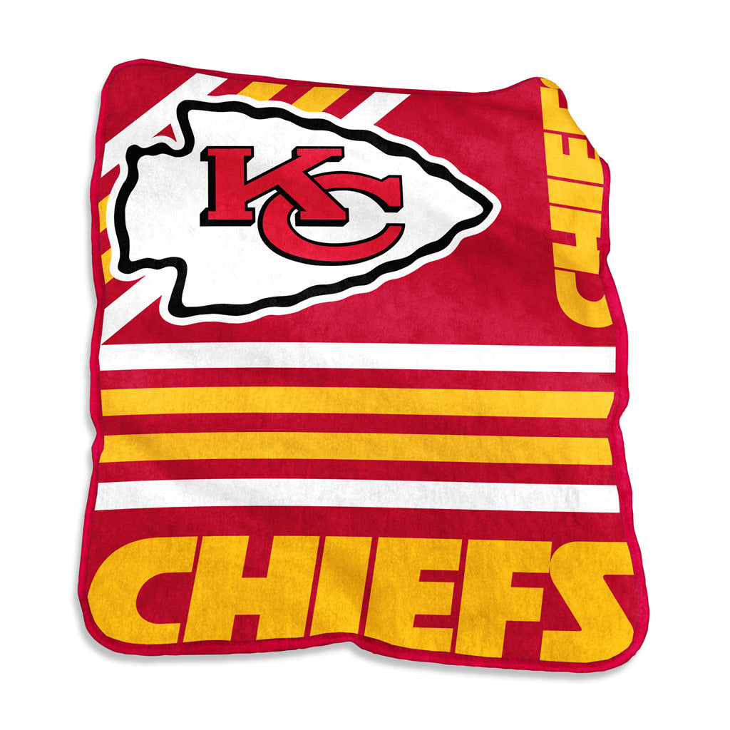 NFL Kansas City Chiefs Logo Brands 50" x 60" Raschel Blanket - Red