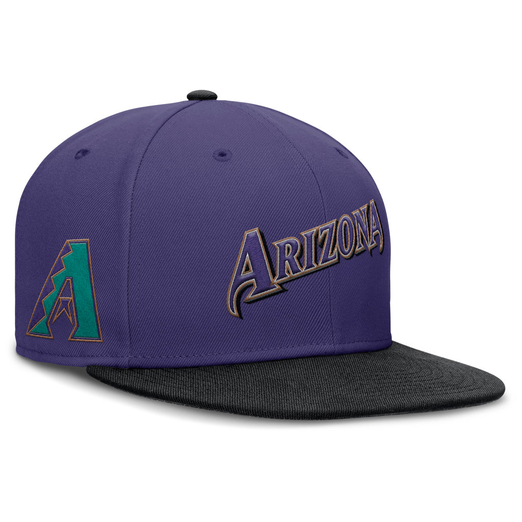 MLB Arizona Diamondbacks Nike Two-Tone Cooperstown Fitted Hat - Purple