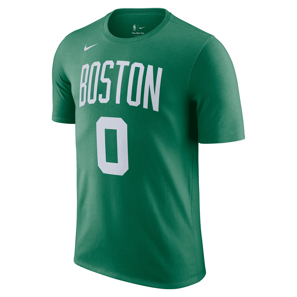 NBA Boston Celtics Jayson Tatum Nike Icon Name & Number T-Shirt - Green