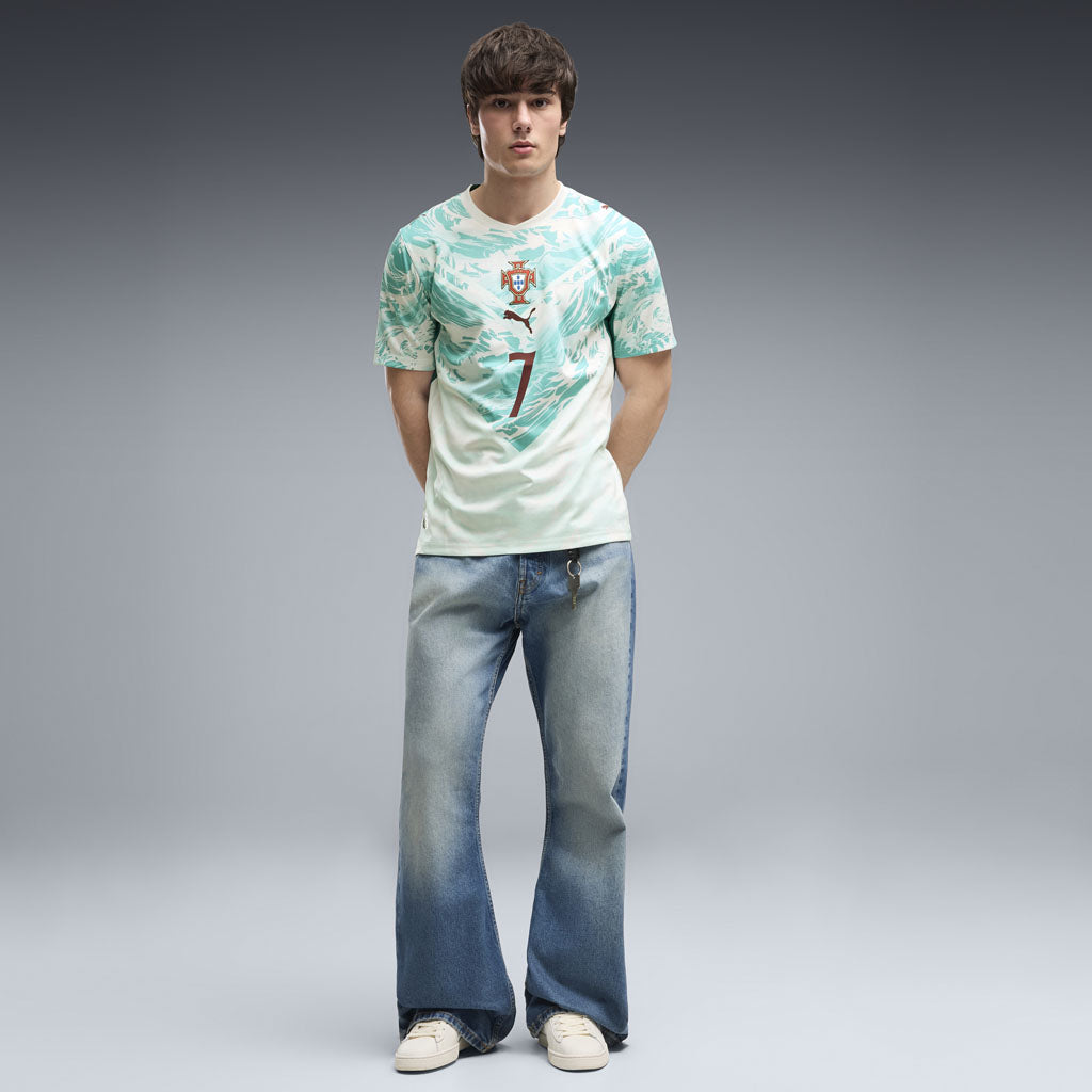 Portugal National Team Cristiano Ronaldo Puma 2026 Away Replica Jersey - White