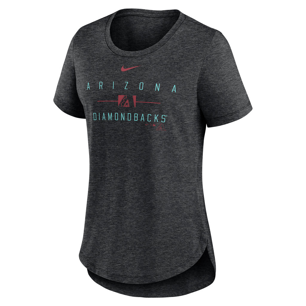MLB Arizona Diamondbacks Women's Nike Knockout Tri-Blend T-Shirt - Black