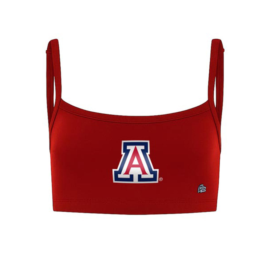 NCAA Arizona Wildcats Women's Hype & Vice Primary Logo Active Bra Top - Red