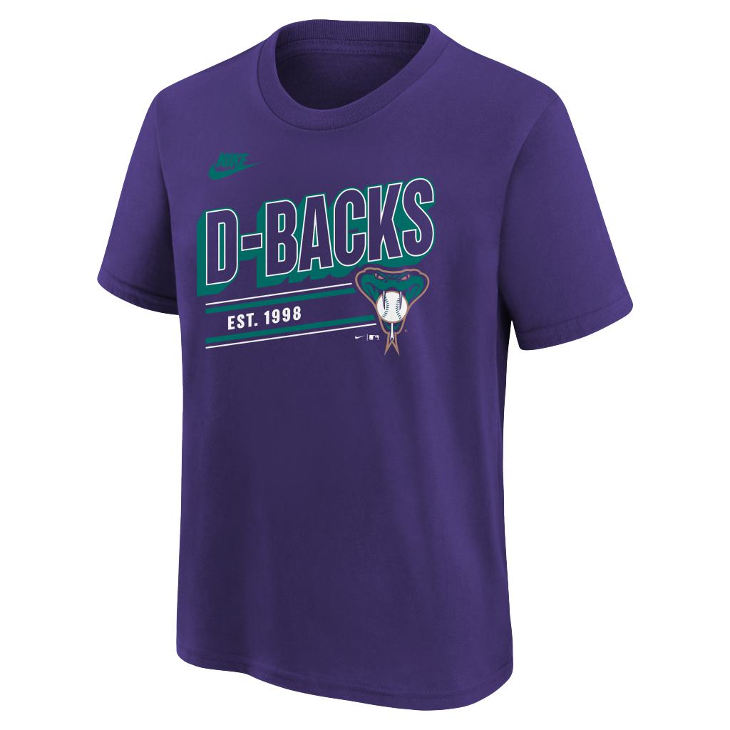 MLB Arizona Diamondbacks Youth Nike Cooperstown Overshadow T-Shirt - Purple