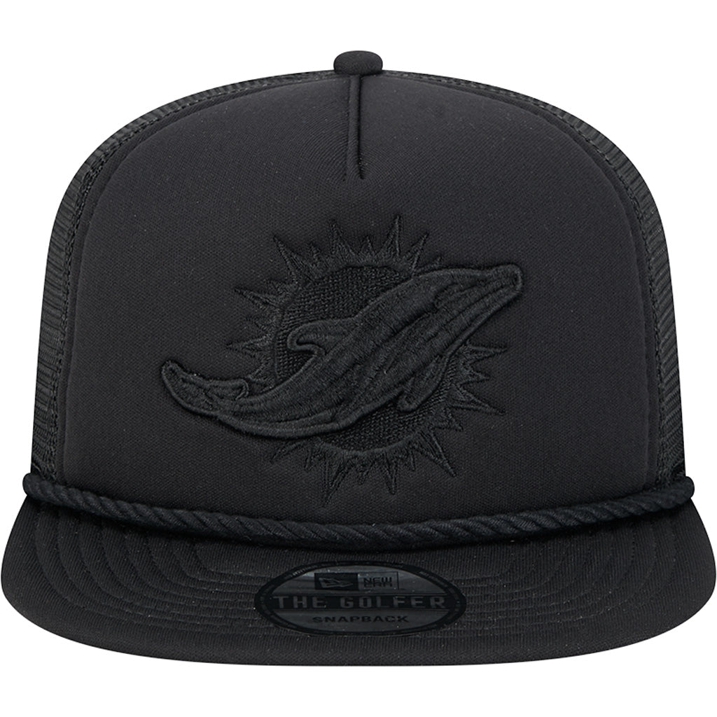NFL Miami Dolphins New Era Active Tone Golfer Snapback Hat - Black
