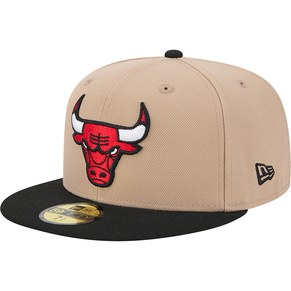 NBA Chicago Bulls New Era Camel 59FIFTY Fitted Hat - Camel