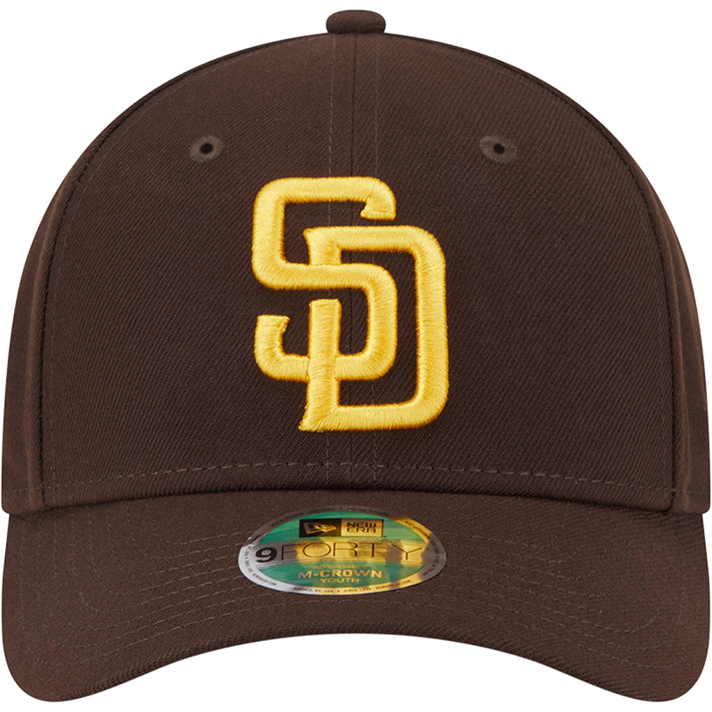 MLB San Diego Padres Youth New Era Game Player Replica 9FORTY M-Crown Hat - Brown