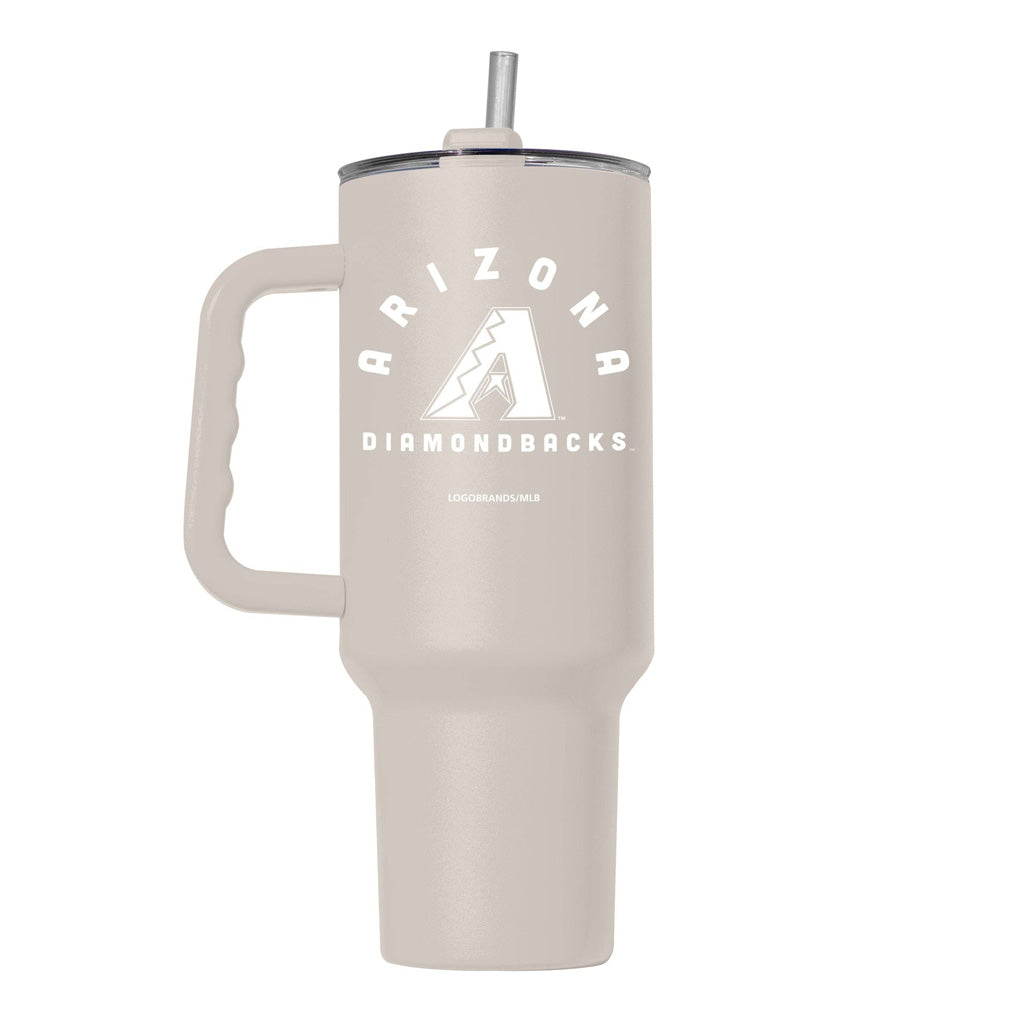 MLB Arizona Diamondbacks Logo Brands 40oz Sand Travel Tumbler