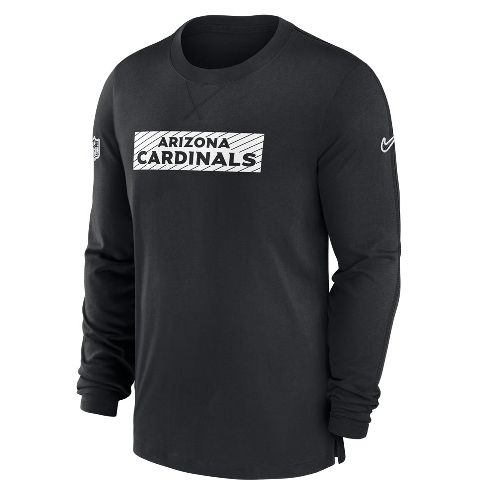 NFL Arizona Cardinals Nike Dri-Fit Player Team Issue Long Sleeve T-Shirt - Black