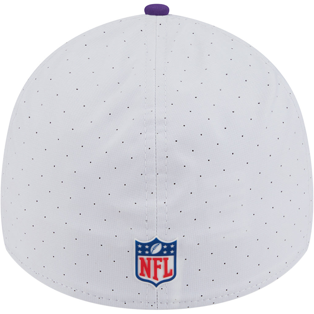 NFL Minnesota Vikings New Era 2025 Training 39THIRTY Flex Fit Hat - White