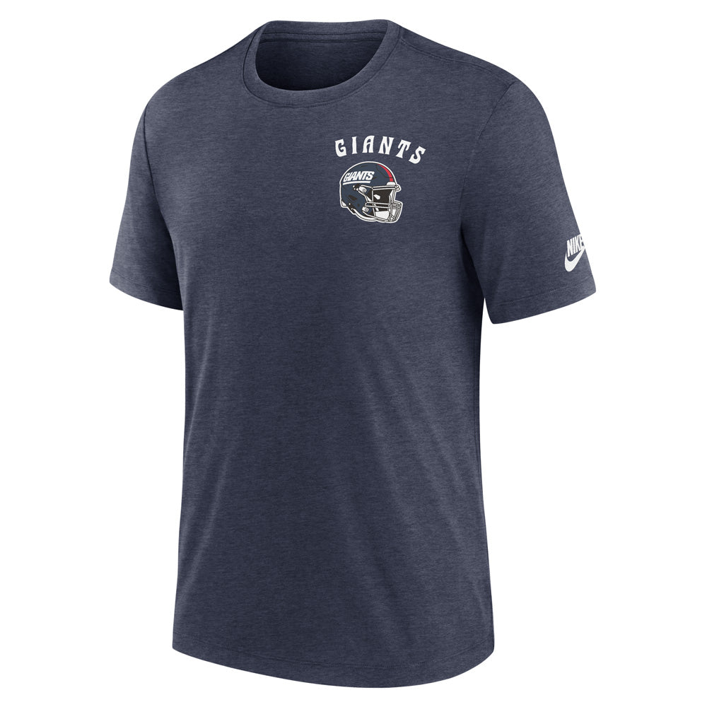 NFL New York Giants Nike 2-Hit Tri-Blend T-Shirt - Navy