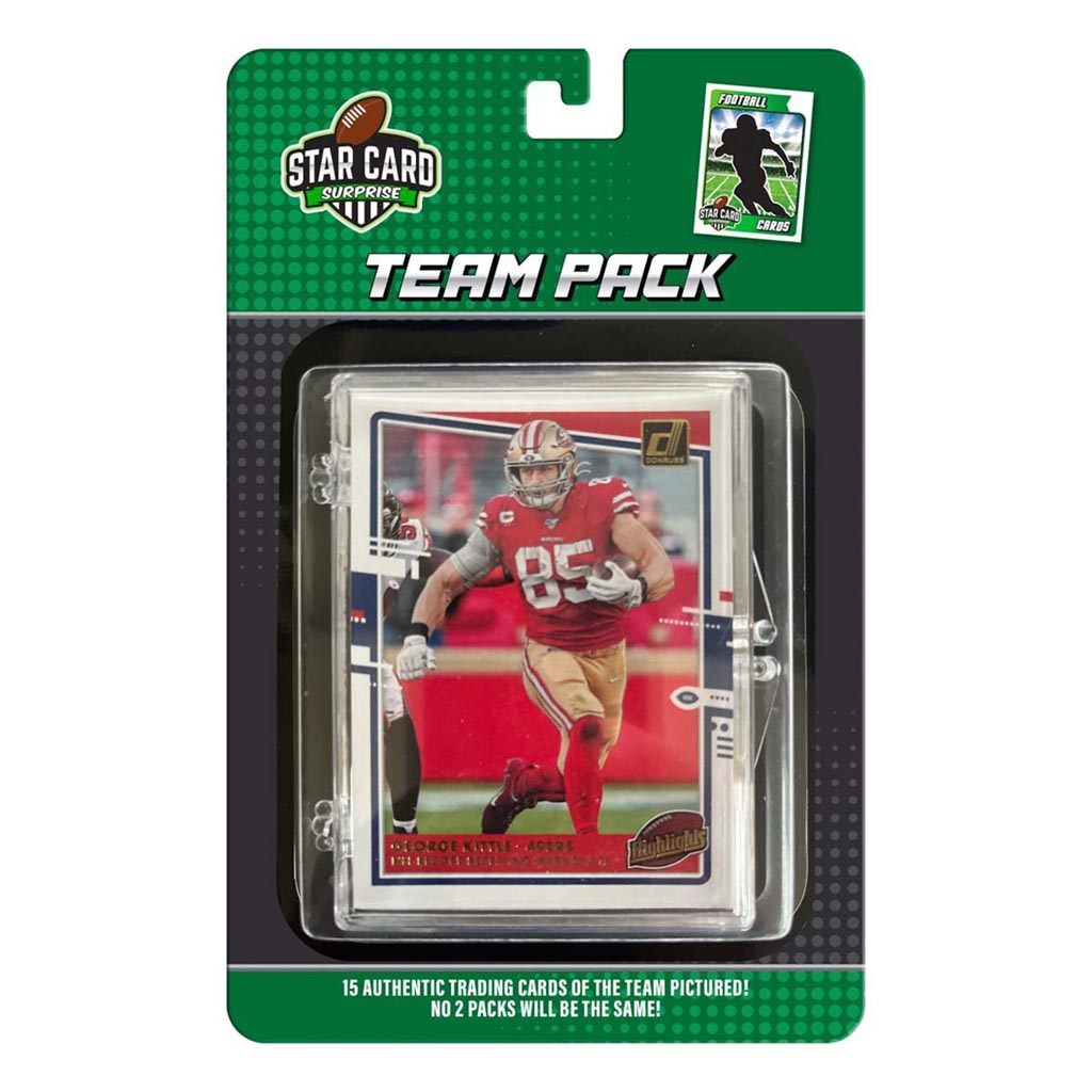 NFL San Francisco 49ers Star Card 15 Card Team Packs