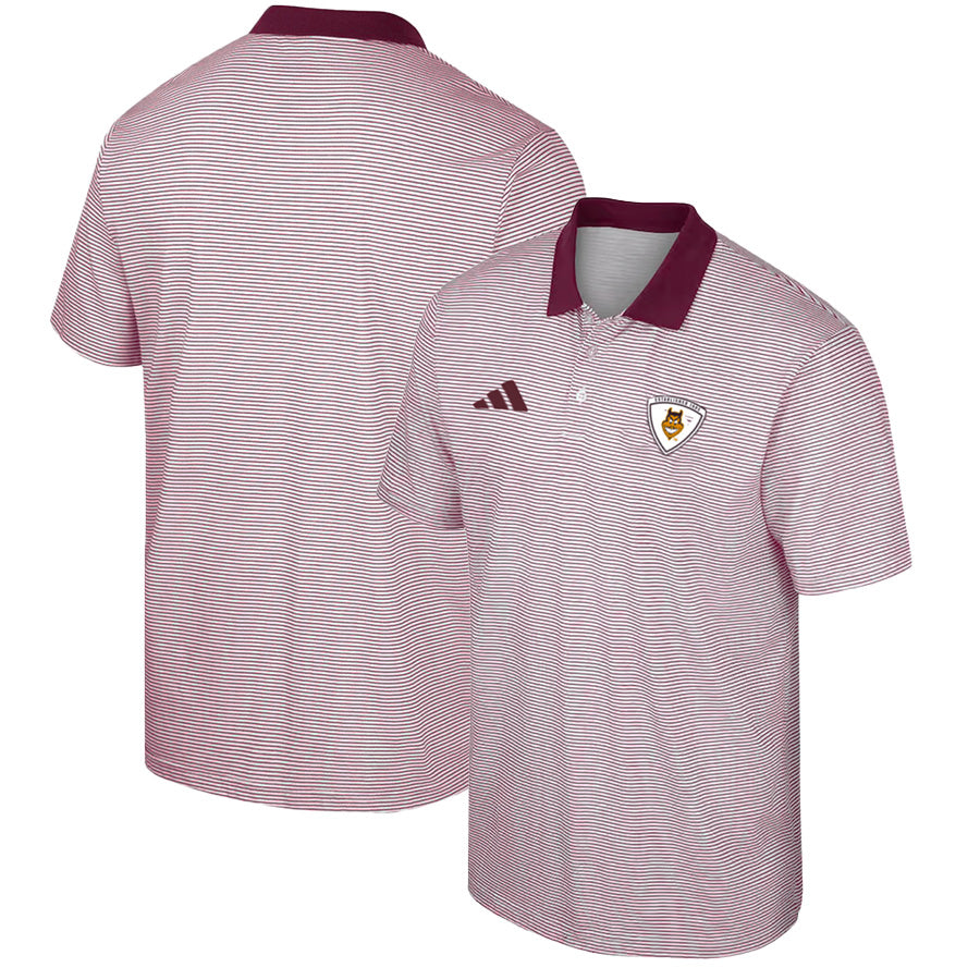 NCAA Arizona State Sun Devils adidas Spring Fling Stripe Polo - Maroon