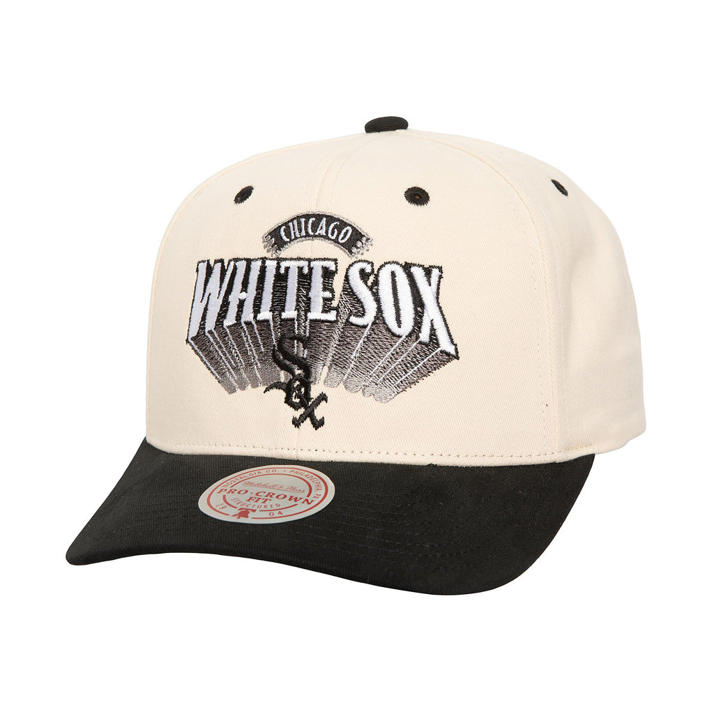 MLB Chicago White Sox Mitchell &amp; Ness Horizon Pro Snapback Hat - Cream