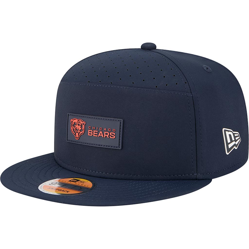 NFL Chicago Bears New Era 2025 Sideline 9FIFTY Split Panel Snapback Hat - Navy