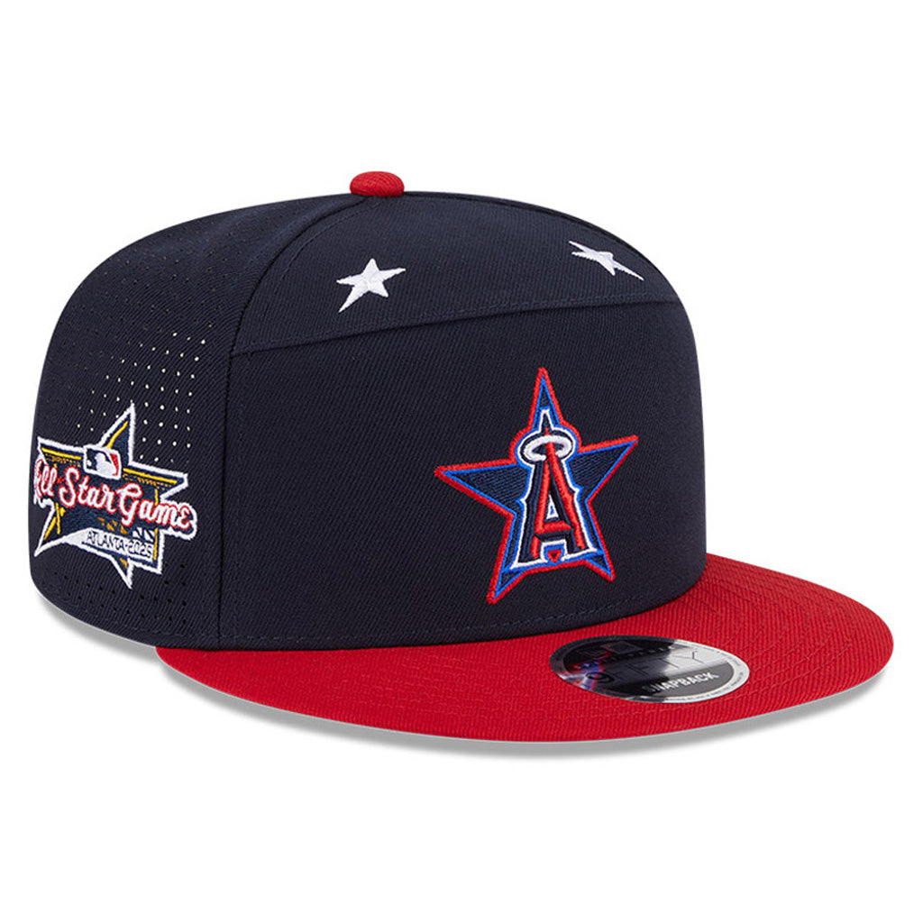 MLB Los Angeles Angels New Era 2025 All Star Game Workout 9FIFTY Split Panel Snapback Hat - Navy