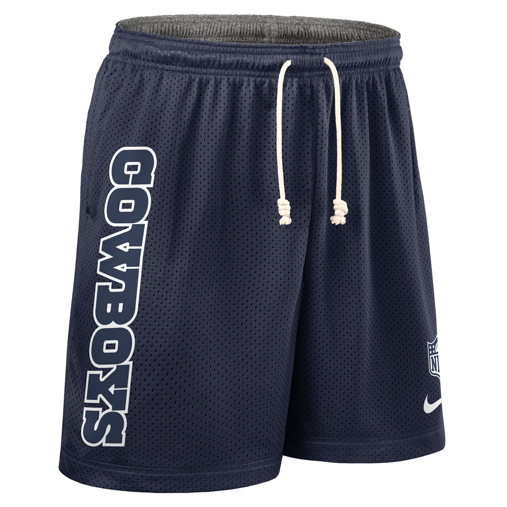 NFL Dallas Cowboys Nike Dri-Fit Reversible Knit Shorts - Navy