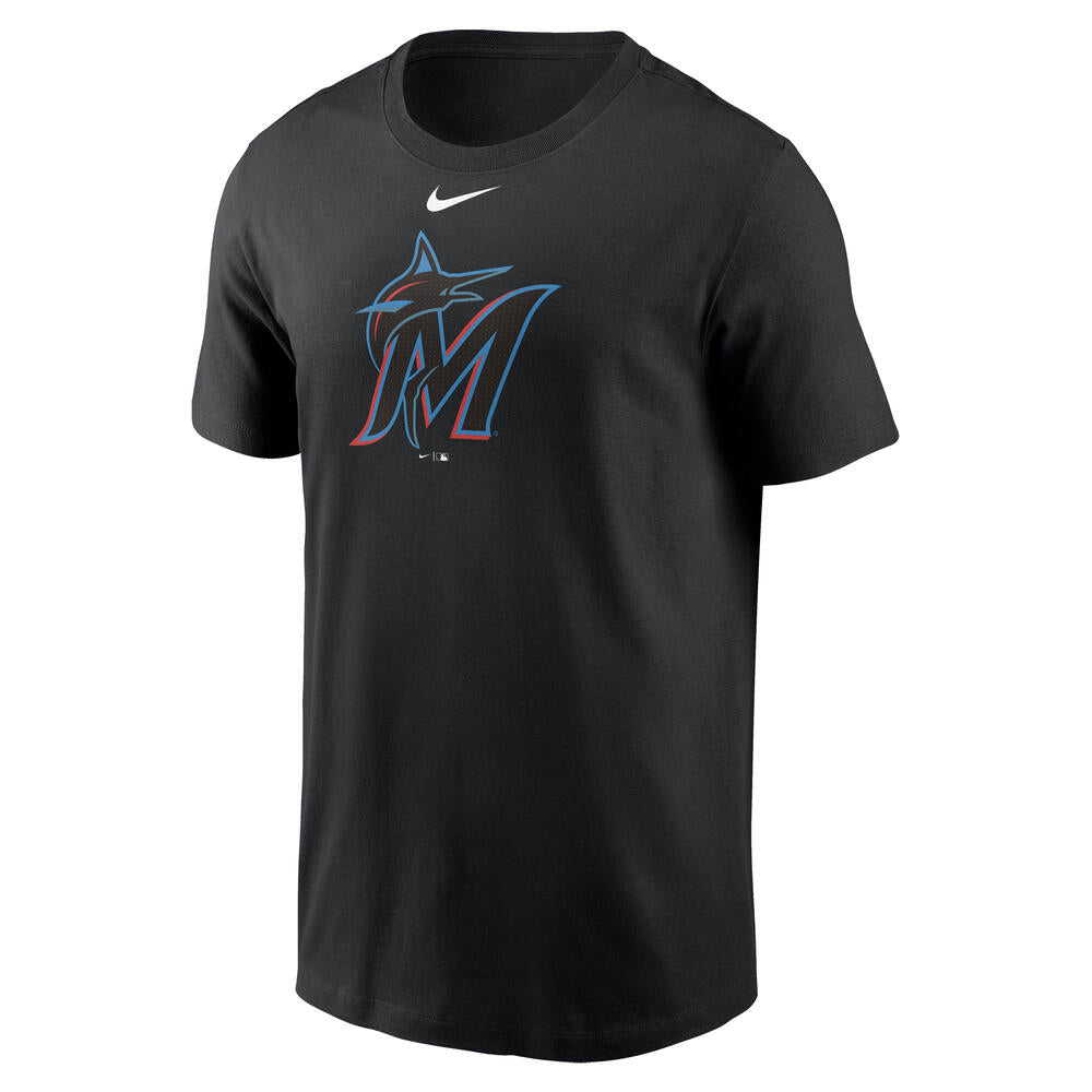 MLB Miami Marlins Nike FUSE Large Logo T-Shirt - Black