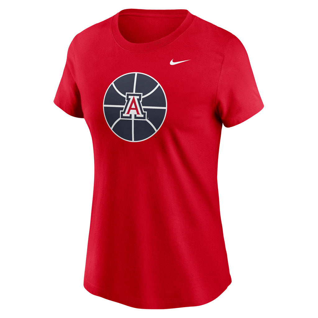 NCAA Arizona Wildcats Nike Women's Basketball Primary Essential Logo T-Shirt - Red
