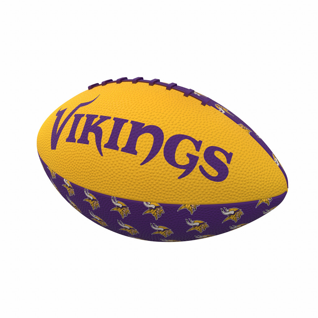 NFL Minnesota Vikings Logo Brands Mini Rubber Football