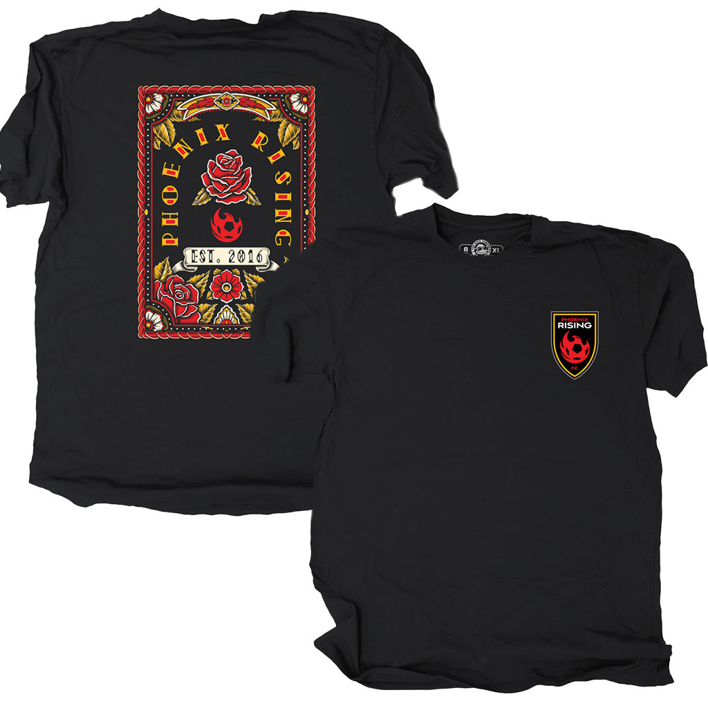 Phoenix Rising The Duck Company Tattoo T-Shirt - Black