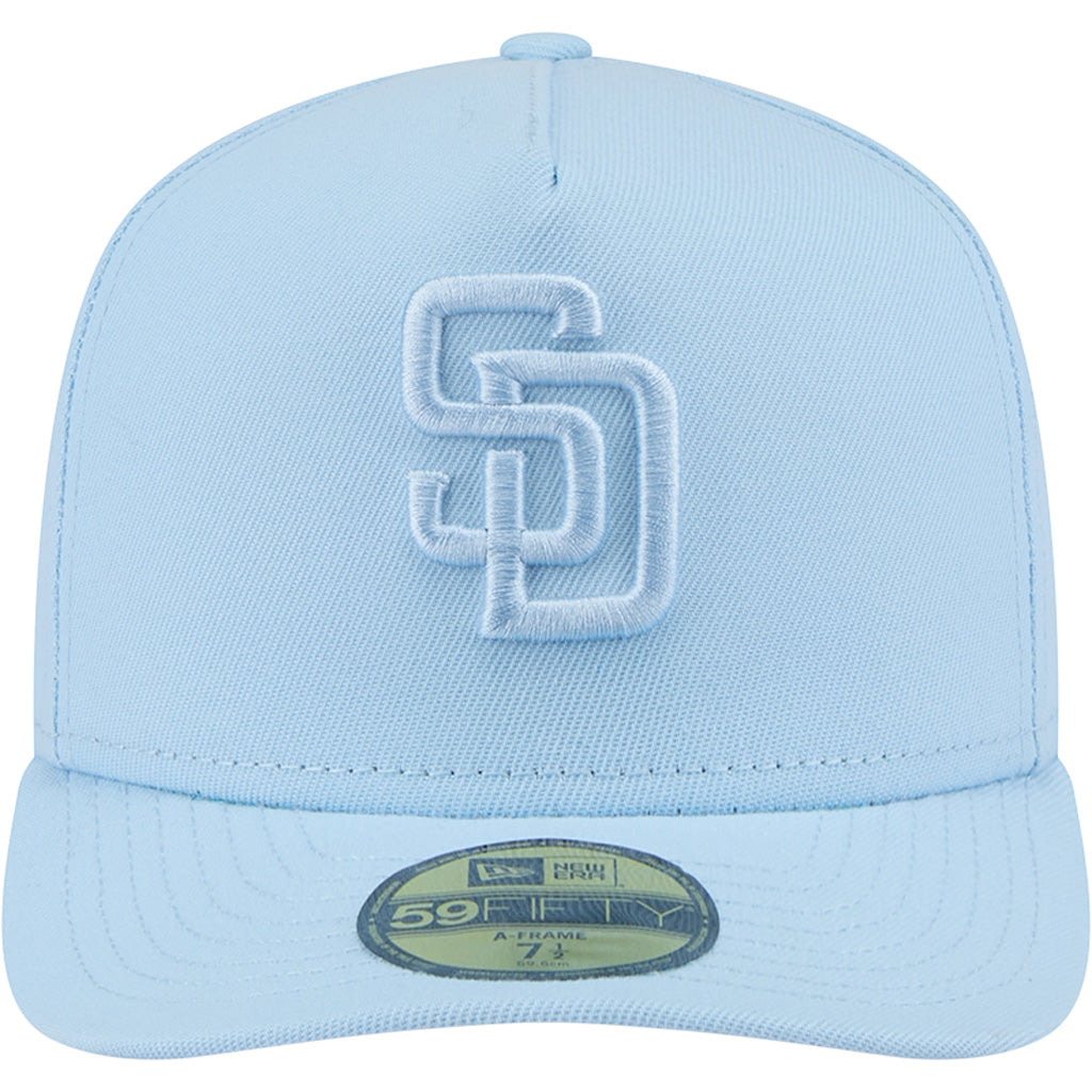 MLB San Diego Padres New Era Tonal Blue 59FIFTY A-Frame Fitted Hat - Blue