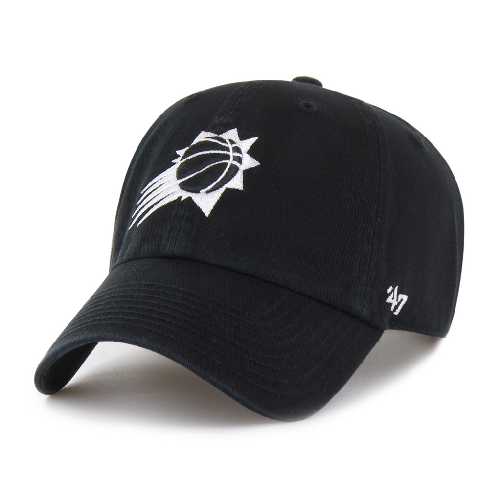 NBA Phoenix Suns '47 Black & White Clean Up Adjustable Hat - Black