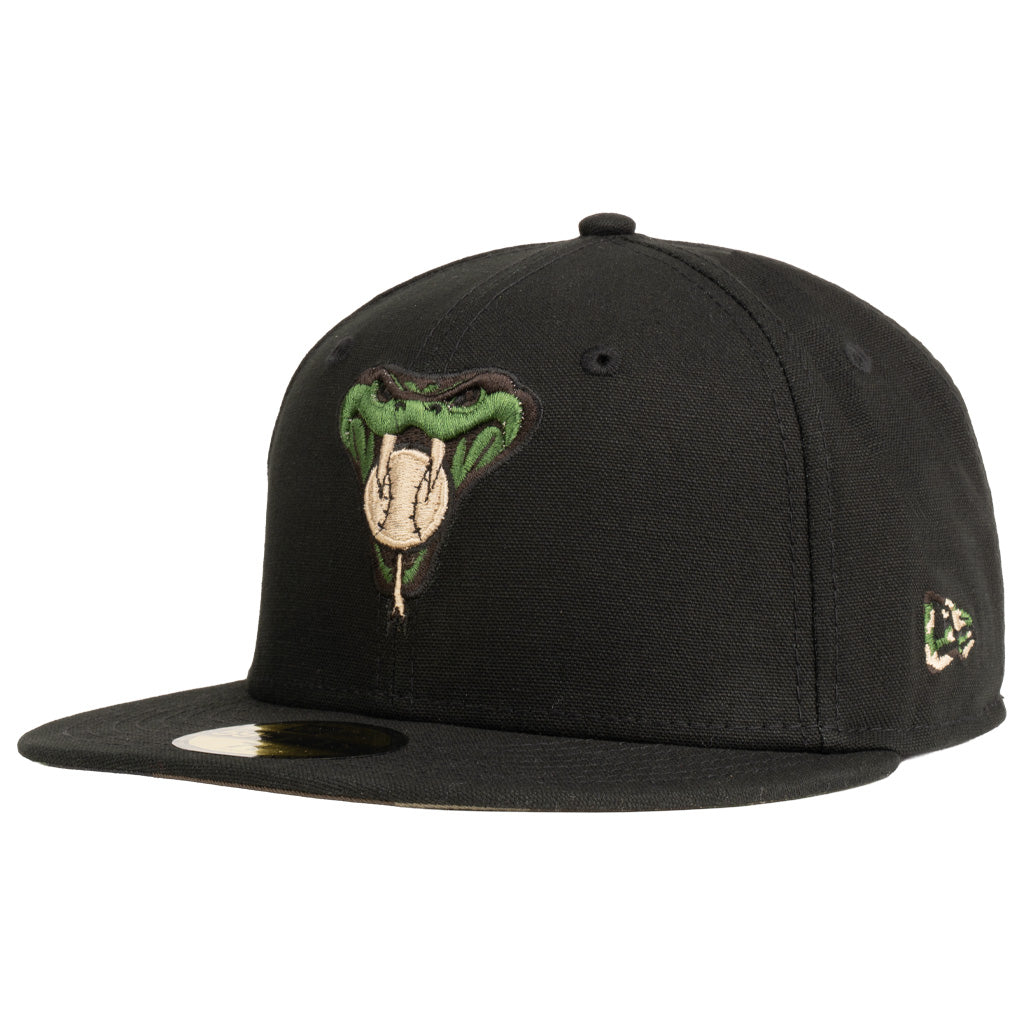 MLB Arizona Diamondbacks New Era Snakehead Commando 59FIFTY Fitted Hat - Black
