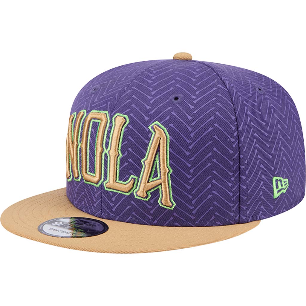 NBA New Orleans Pelicans New Era 2024/25 City Edition 9FIFTY Snapback Hat - Purple