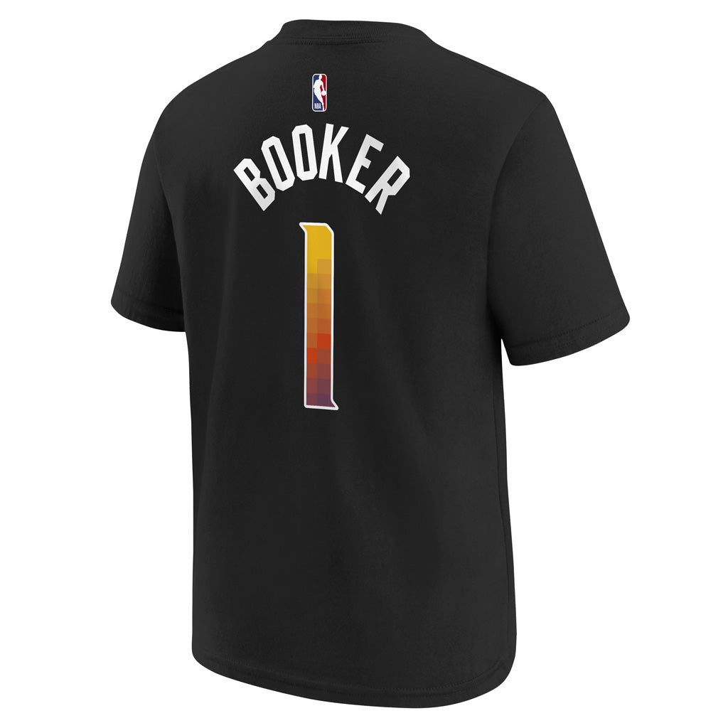 NBA Phoenix Suns Devin Booker Kids Jordan Statement Edition Name &amp; Number T-Shirt - Black