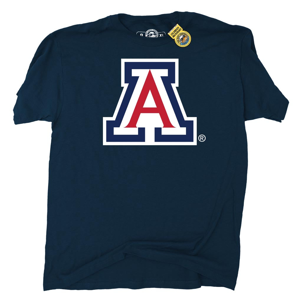 NCAA Arizona Wildcats The Duck Company Primary T-Shirt - Navy