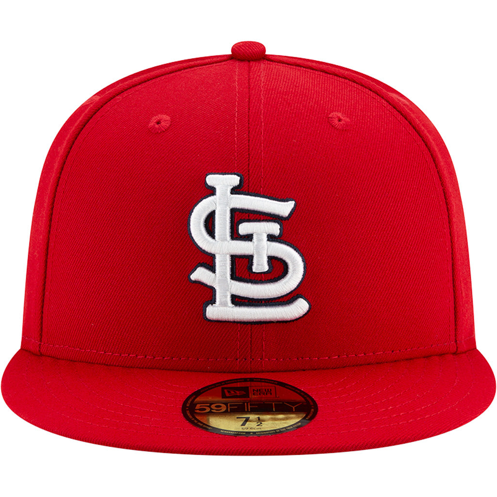 MLB St. Louis Cardinals Youth New Era Home Authentic Collection 59FIFTY Fitted Hat - Red
