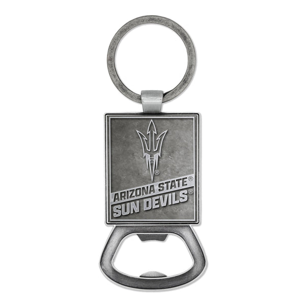 NCAA Arizona State Sun Devils Rico Pewter Bottle Opener Keychain - Gray