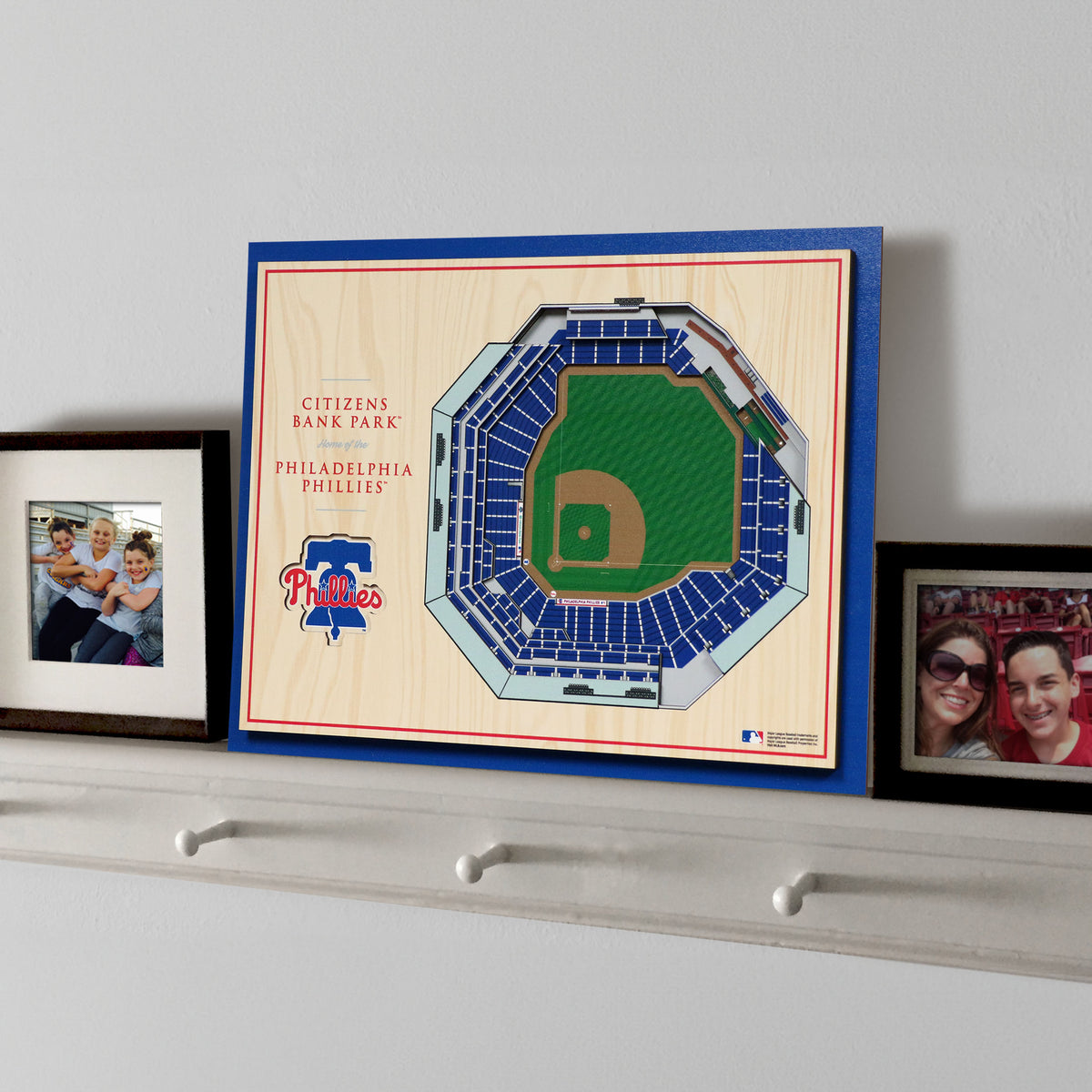 MLB Philadelphia Phillies You the Fan 5-Layer 3D Stadium View Wall Art