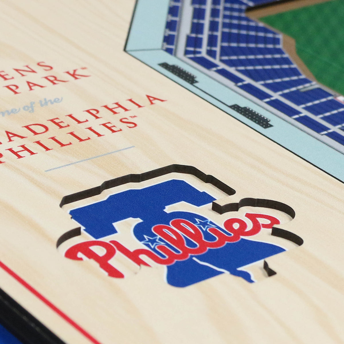 MLB Philadelphia Phillies You the Fan 5-Layer 3D Stadium View Wall Art