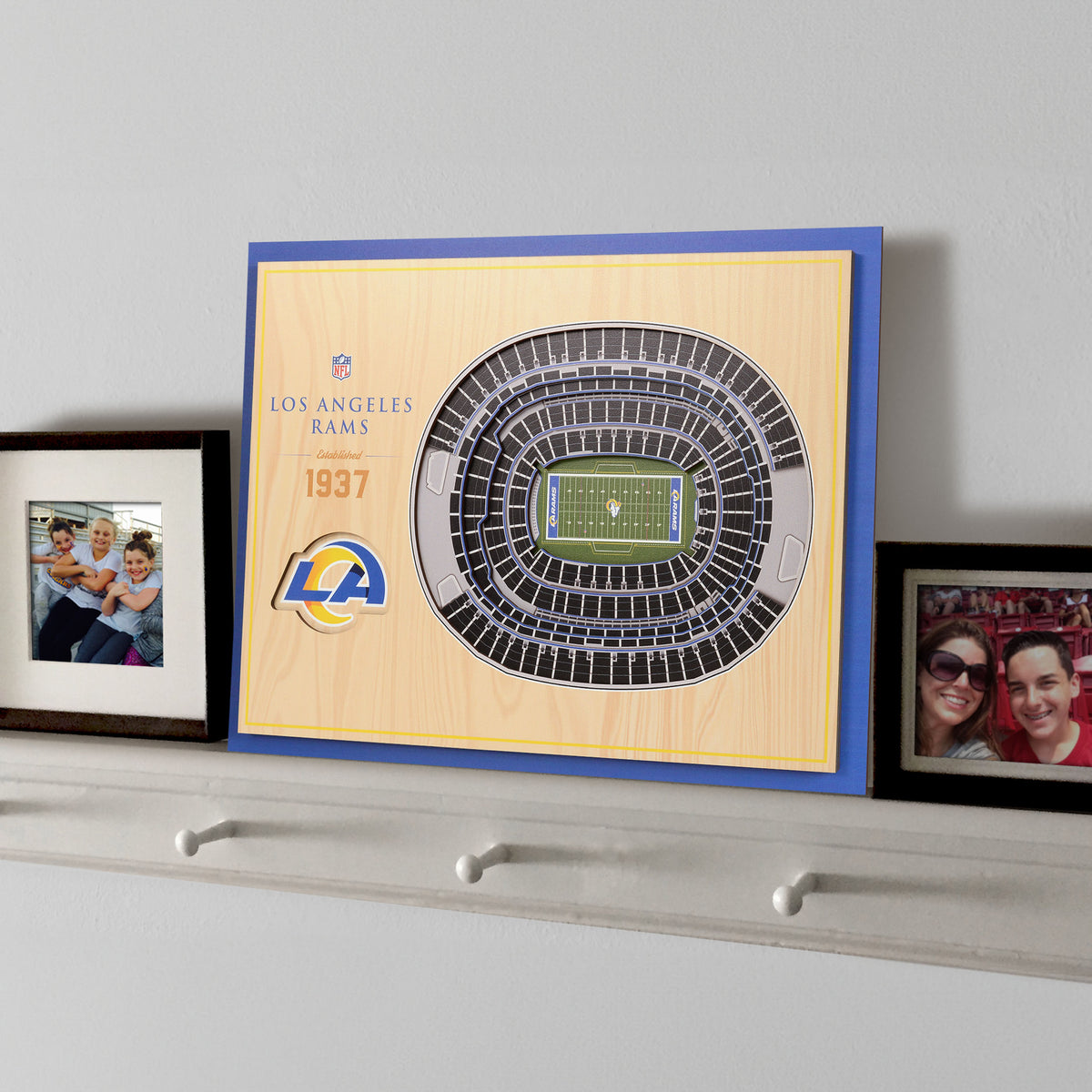 NFL Los Angeles Rams You the fan 5-Layer Stadium View Wall Art